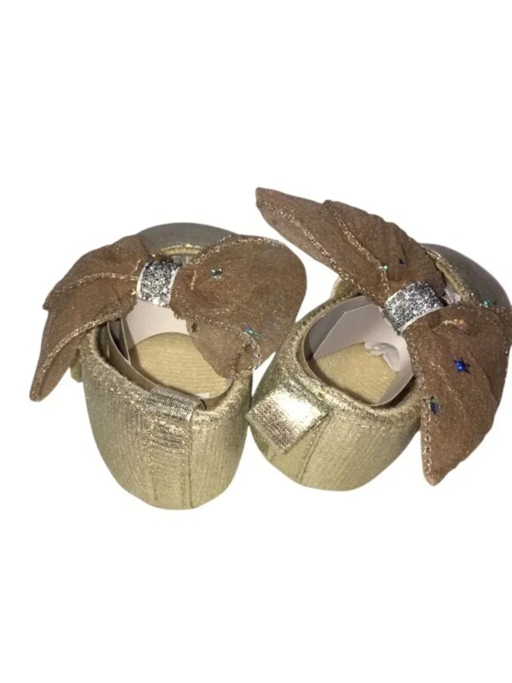 Pat Pat Baby Shoes Gold Size 3.5 NWT